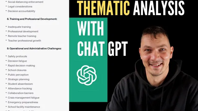 Thematic analysis with ChatGPT - 3 ways to create and/or organize your themes in ChatGPT thumbnail