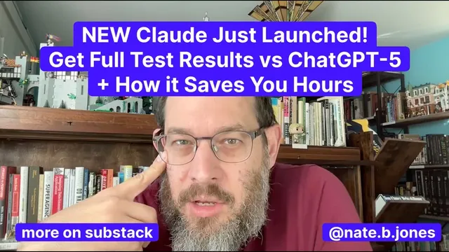 NEW Claude Just Launched! Get Full Test Results vs. ChatGPT-5 + How it Saves You Hours thumbnail