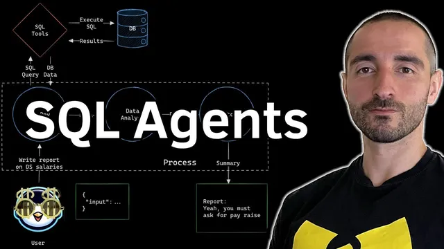 SQL AI Agents: Analyze Relational Databases with Natural Language using Llama 3 (LLM) and CrewAI thumbnail
