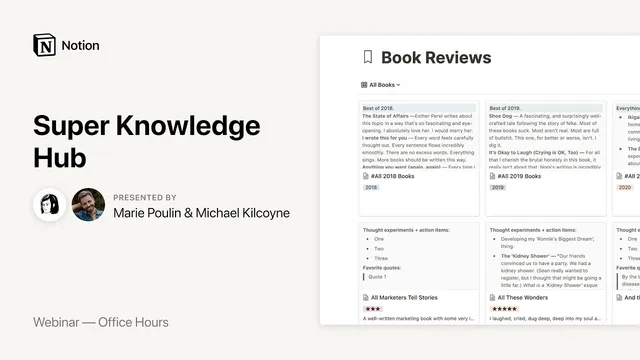 Notion Office Hours: Super Knowledge Hub 🗃 thumbnail