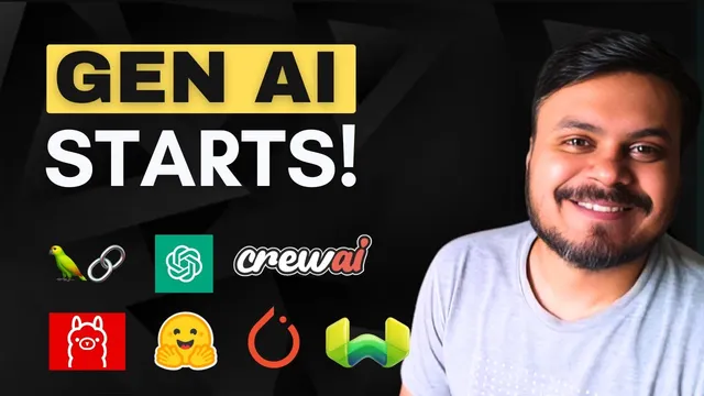 GenAI Roadmap for Beginners | End-to-End GenAI Course 2025 | CampusX thumbnail