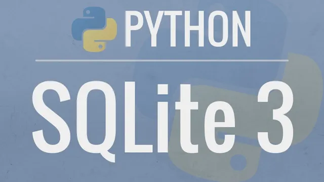 Python SQLite Tutorial: Complete Overview - Creating a Database, Table, and Running Queries thumbnail
