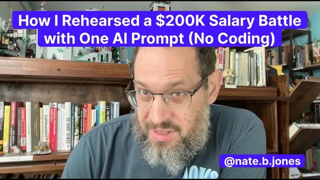 How I Rehearsed a $200K Salary Battle with One AI Prompt (No Coding) thumbnail