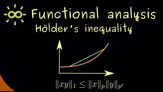 Functional Analysis 19 | Hölder's Inequality [dark version] thumbnail