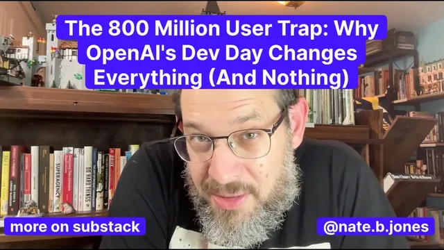 The 800 Million User Trap: Why OpenAI's Dev Day Changes Everything (and Nothing) thumbnail