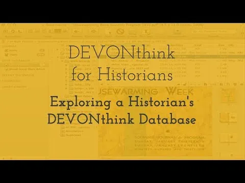 Exploring a Historian's DEVONthink Database thumbnail