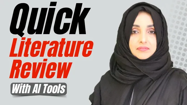 3-Step Formula For Quick Literature Review With AI Tools in 2025 | AI Tools For Research Hindi/ Urdu thumbnail