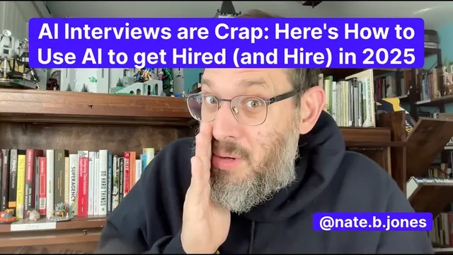 AI Interviews are Crap: Here's How to Use AI to get Hired (and Hire) in 2025 thumbnail