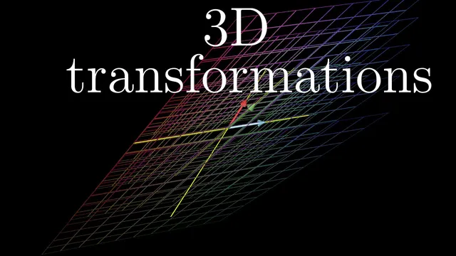 Three-dimensional linear transformations | Chapter 5, Essence of linear algebra thumbnail