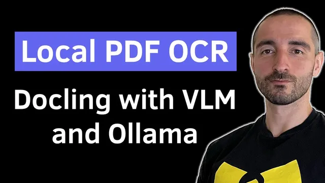 100% Local PDF OCR with Docling and Ollama | PDF to Markdown with VLM (Nanonets-OCR-s) thumbnail