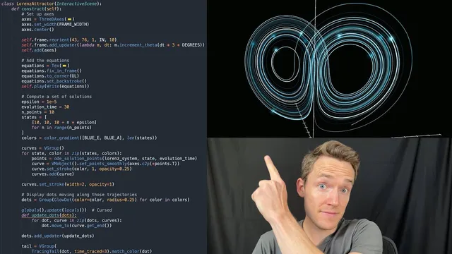 How I animate 3Blue1Brown | A Manim demo with Ben Sparks thumbnail