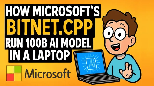 How Microsoft's BitNet.cpp Makes It Possible to Run a 100B AI Model on Laptop | Tech Edge AI thumbnail