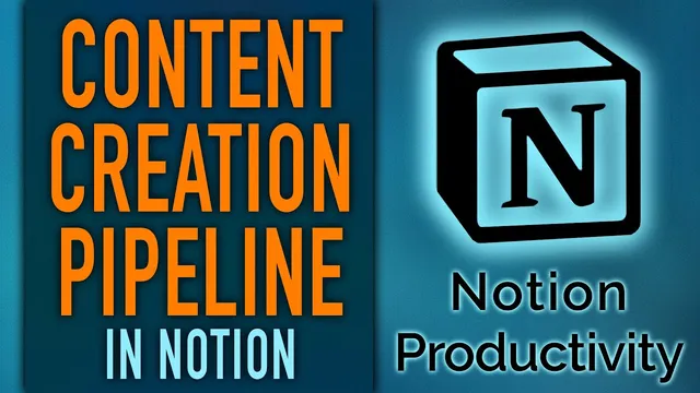 Notion Content Creation Pipeline with Dashboard + Database thumbnail