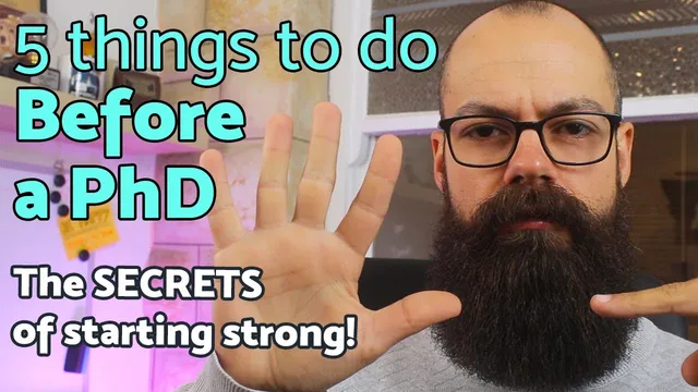 Before a PhD - 5 *secrets* for starting strong! thumbnail