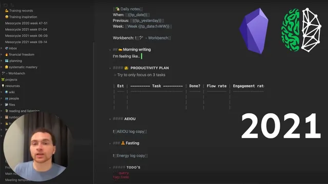 My 2023 Obsidian Workflow for Note-Taking and Templated Thinking thumbnail