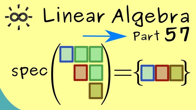 Linear Algebra 57 | Spectrum of Triangular Matrices thumbnail