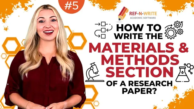 #5 How to Write the Materials and Methods Section of a Research Paper? thumbnail