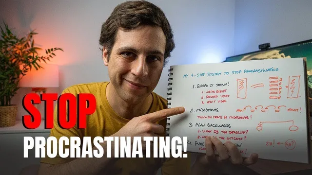 My 4 Step System to Stop Procrastinating thumbnail