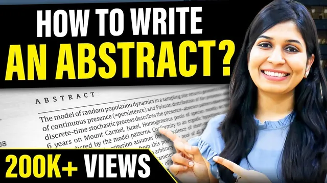 How to write an Abstract | For research paper and project reports thumbnail