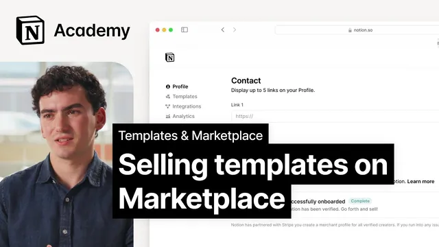 Selling Notion templates on Marketplace thumbnail