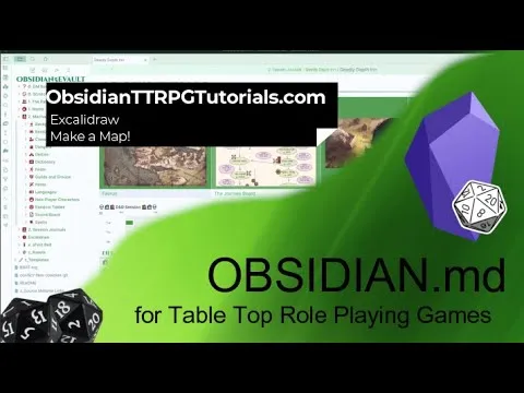 Obsidian - Excalidraw - Lets Make a Map! thumbnail