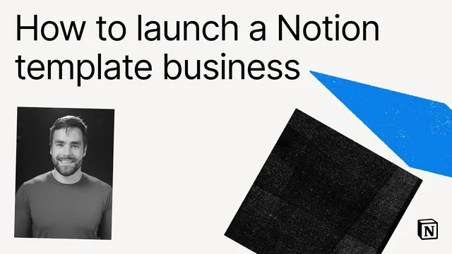 Make With Notion 2024: How to launch a Notion template business (Thomas Frank) thumbnail