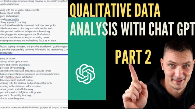 Thematic analysis with ChatGPT | PART 2- Coding qualitative data with ChatGPT thumbnail
