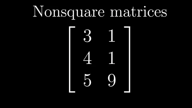 Nonsquare matrices as transformations between dimensions | Chapter 8, Essence of linear algebra thumbnail