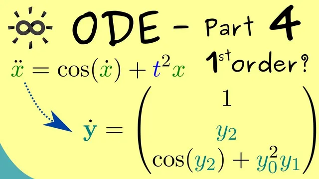 Ordinary Differential Equations 4 | Reducing to First Order thumbnail