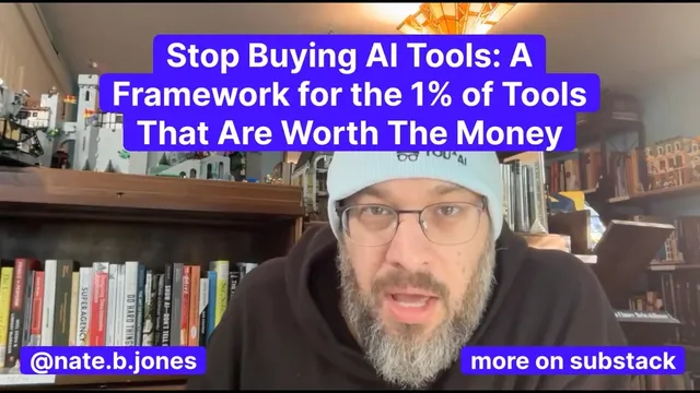 Stop Buying AI Tools: A Framework for The 1% of Tools That Are Worth The Money thumbnail