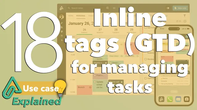 Amplenote Explained 18: Organizing tasks with inline tags (GTD) thumbnail