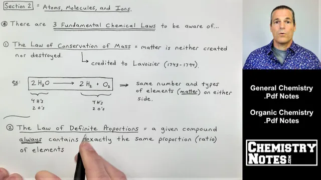 S2E1 - Three Fundamental Laws of Chemistry; Law of Conservation of Mass; Dalton's Atomic Theory thumbnail