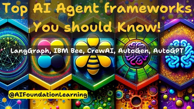 Top AI Agent Frameworks You Should Know | LangGraph, IBM Bee, CrewAI, AutoGen, AutoGPT thumbnail
