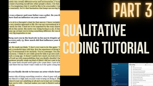 Qualitative data analysis - Developing THEMES from CODES | "From Codes to Themes" episode 3 thumbnail