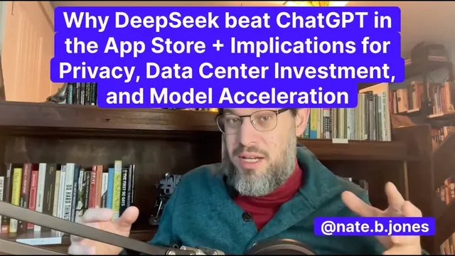 Why DeepSeek beat ChatGPT in the App Store, plus Privacy, Data Center Investment, AI Acceleration thumbnail