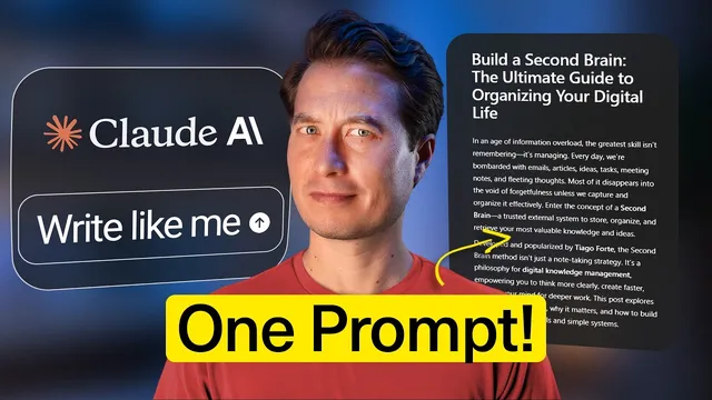 I Trained AI to Write Like Me - And It Actually Worked thumbnail