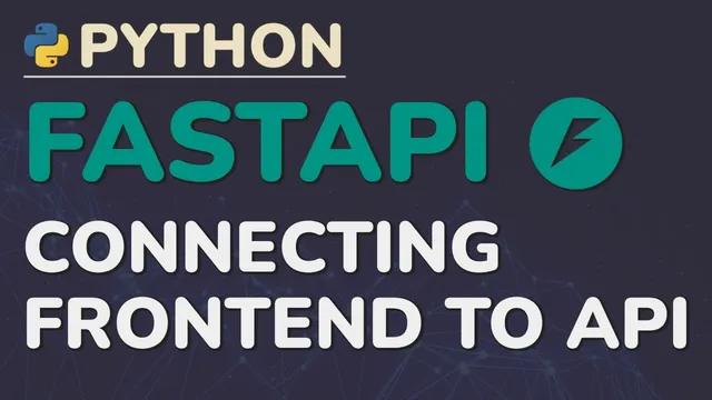 Python FastAPI Tutorial (Part 9): Frontend Forms - Connecting JavaScript to Your API thumbnail