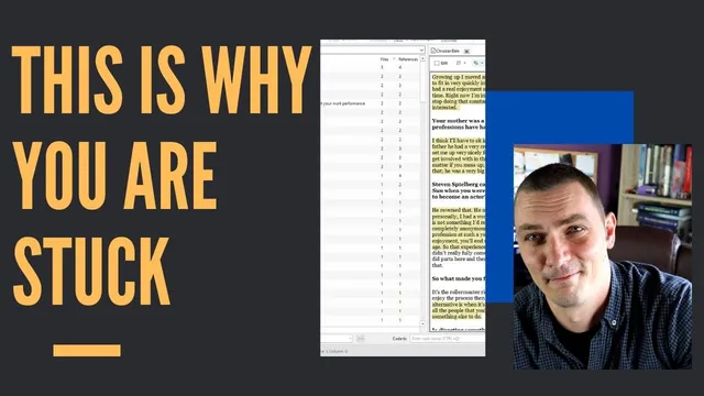 The most common reason why you are STUCK in your thematic analysis (with examples) thumbnail