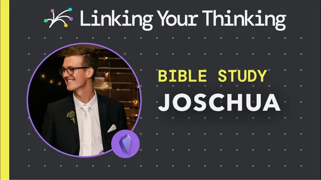 Bible Study: How Joschua uses the LYT frameworks (Obsidian) thumbnail