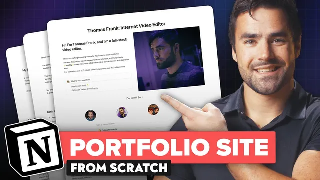 How to Build a FREE Website with Notion (Full Tutorial) thumbnail
