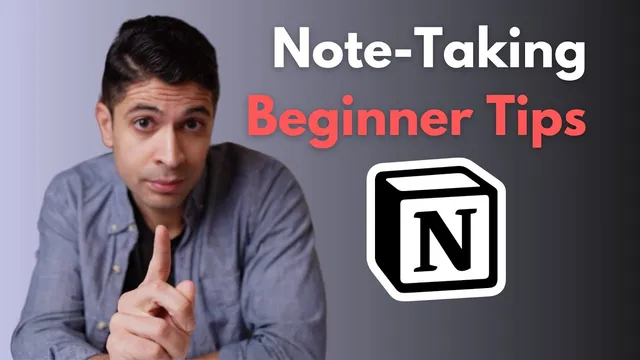 4 Beginner Rules to Organize Notes in Notion thumbnail