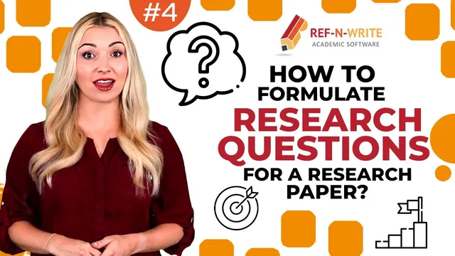 #4 How to Formulate Research Questions for a Research Paper? thumbnail