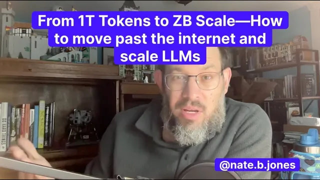 From 1T Tokens to ZB Scale—How to move past the internet and scale LLMs thumbnail