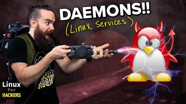 start, stop, restart Linux services (daemon HUNTING!!) // Linux for Hackers // EP 6 thumbnail