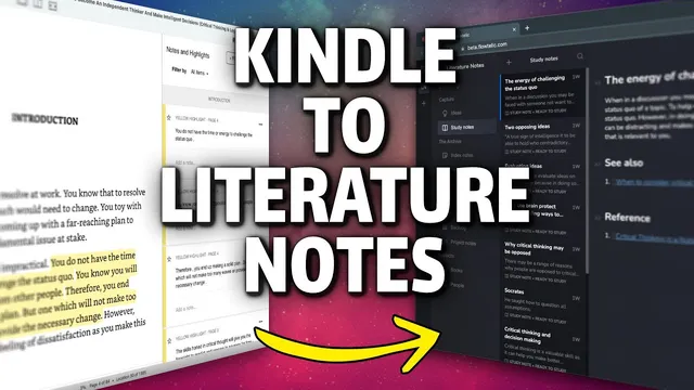 How I create literature notes from Kindle books thumbnail