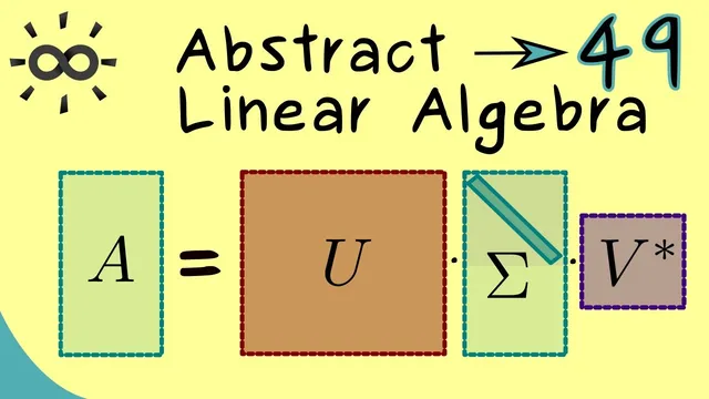 Abstract Linear Algebra 49 | Singular Value Decomposition (Overview) thumbnail
