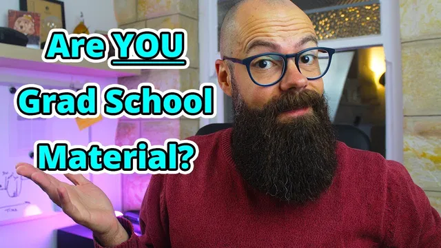 How to know if you are Grad School material. thumbnail