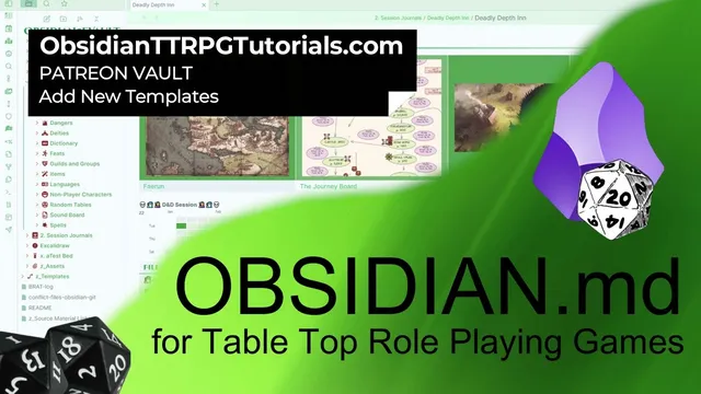 Obsidian - Patreon Vault - Make New Template Buttons thumbnail