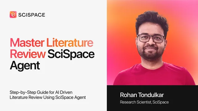 Literature Review Using SciSpace Agent: In-Depth Walkthrough thumbnail