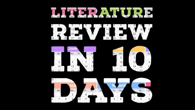 How to write a literature review in 10 days thumbnail